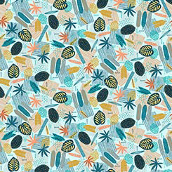 29461-Q Foliage in Turquoise