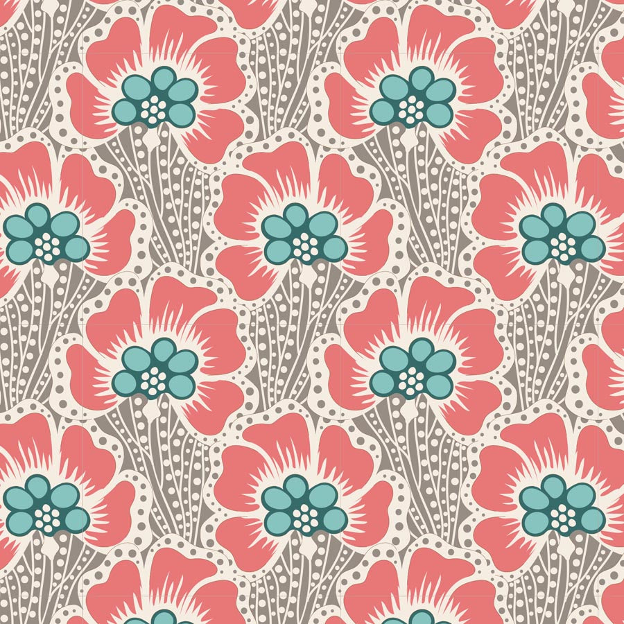 100330 Ocean Flower Grey