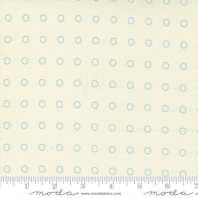 M1493211 Blue Circles on Ivory