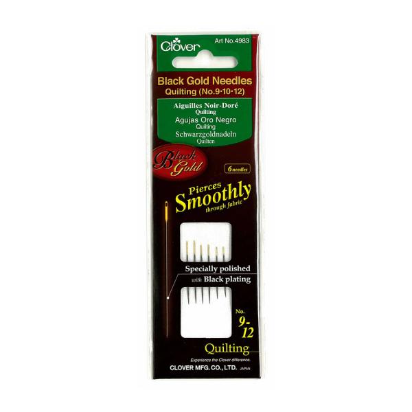 CV4983 Black Gold Quilting Needles 9-12