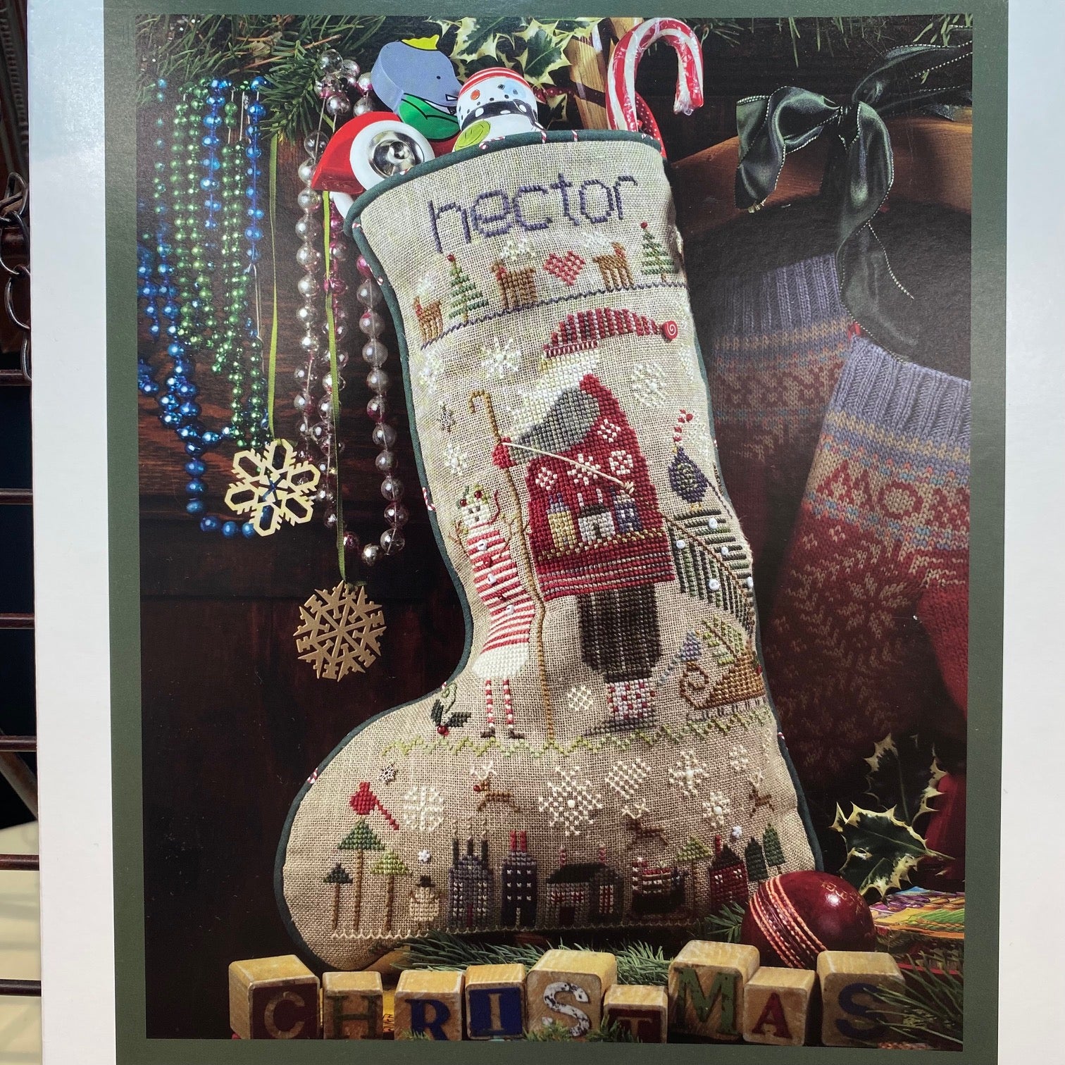 Hector Stocking pattern Thread, Needlework & Patchwork