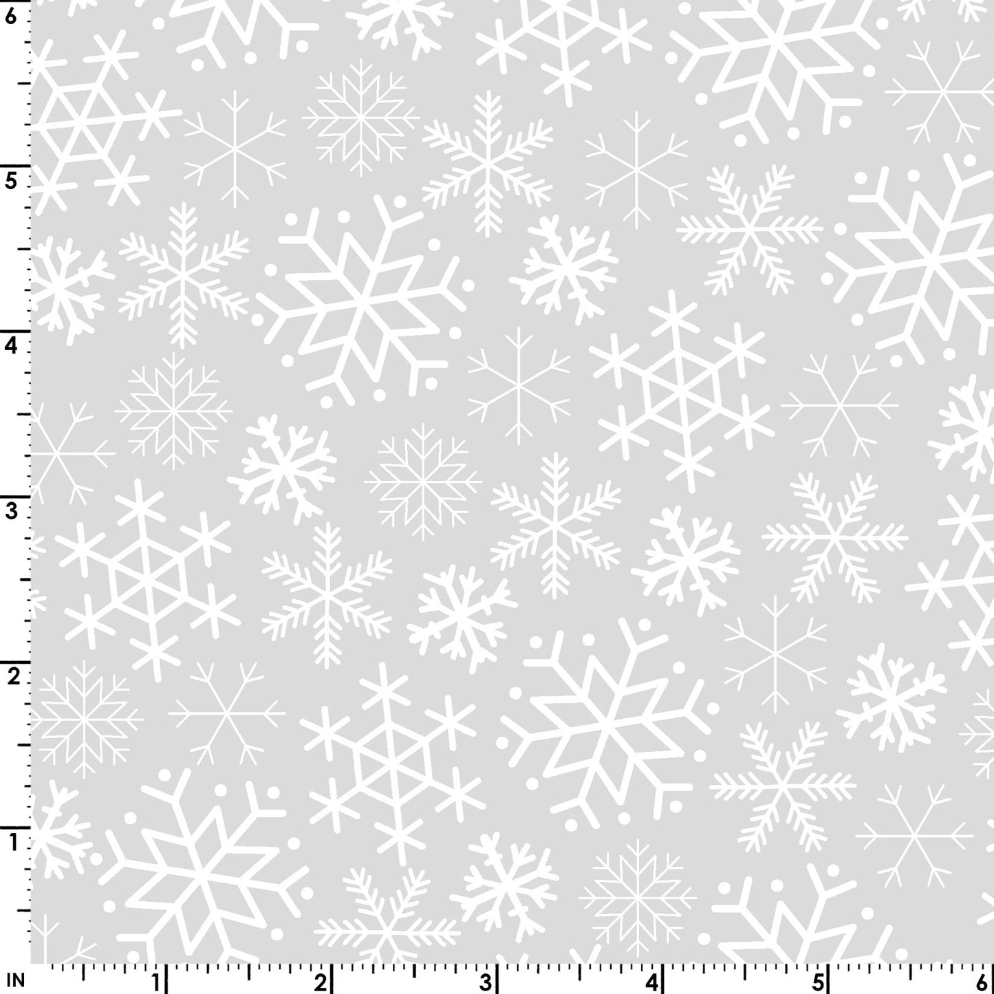 MAS10205-K Snowflakes Grey