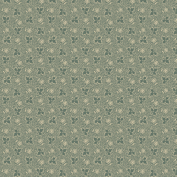 R220333 Leaf Flower on Teal