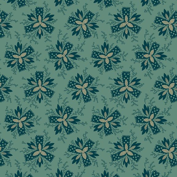 R3307 Spinning Flower Aqua