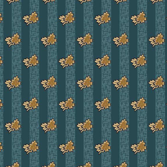 R3310 Leaf Stripe Blue