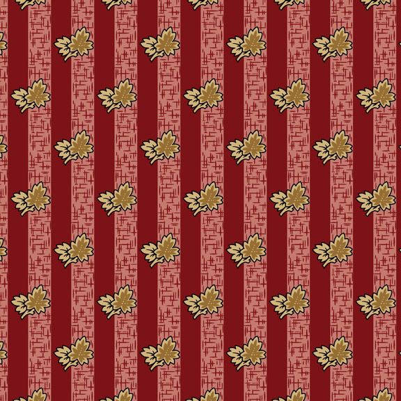 R3310 Leaf Stripe Red