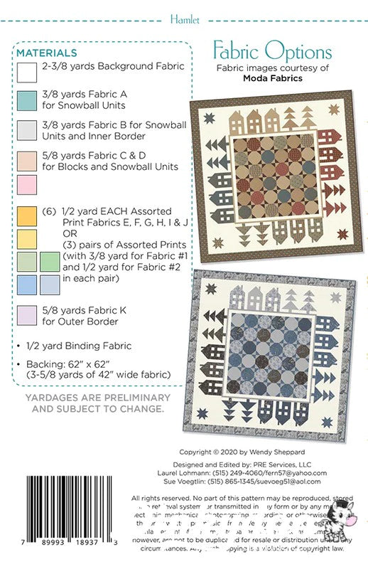 Hamlet Quilt Pattern