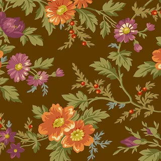 A296N Wildberry Floral in Chestnut