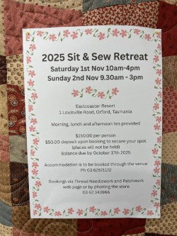 Orford Sit and Sew Retreat