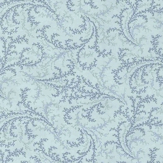 M4432513 Pale Blue with Flowers