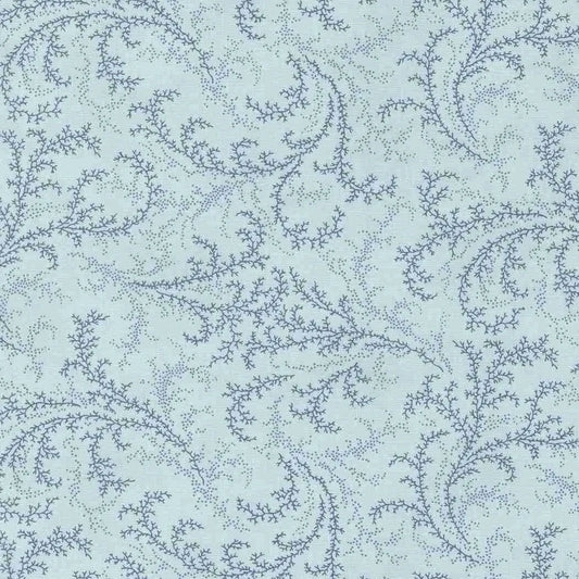 M4432513 Pale Blue with Flowers