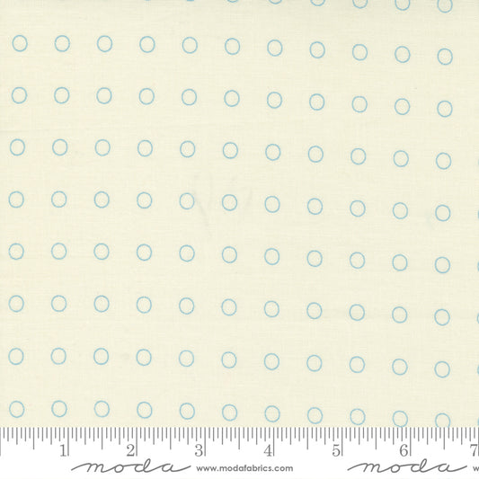 M1493211 Blue Circles on Ivory