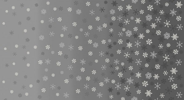 Christmas Ombre Snowflakes Grey
