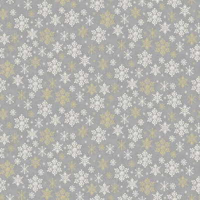 Christmas Snowflakes Grey
