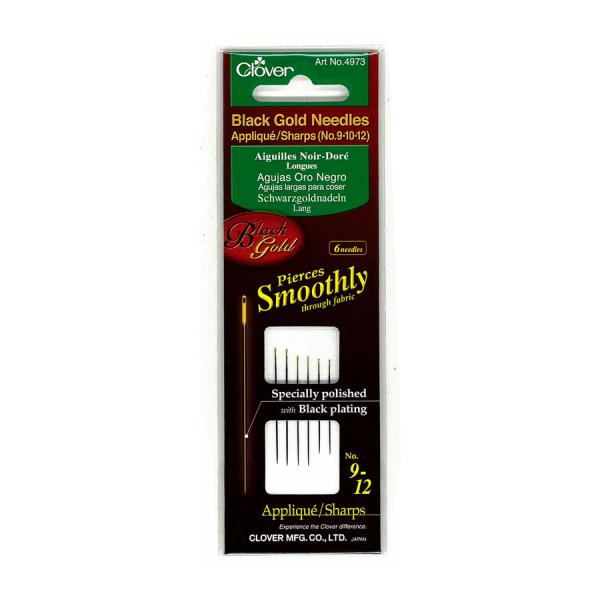 CV4973 Black Gold Applique Sharps Size 12