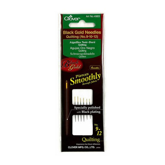 CV4983 Black Gold Quilting Needles 9-12
