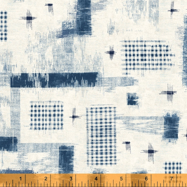 52746-3 Woven Ikat in Ivory