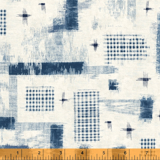 52746-3 Woven Ikat in Ivory