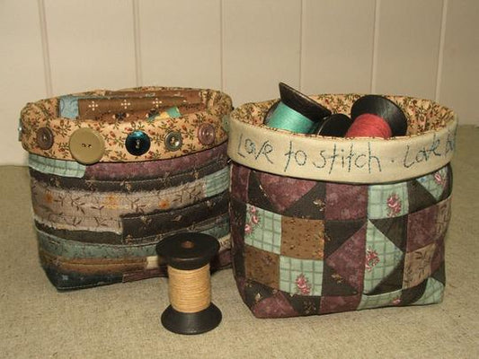 Fabric Baskets Pattern